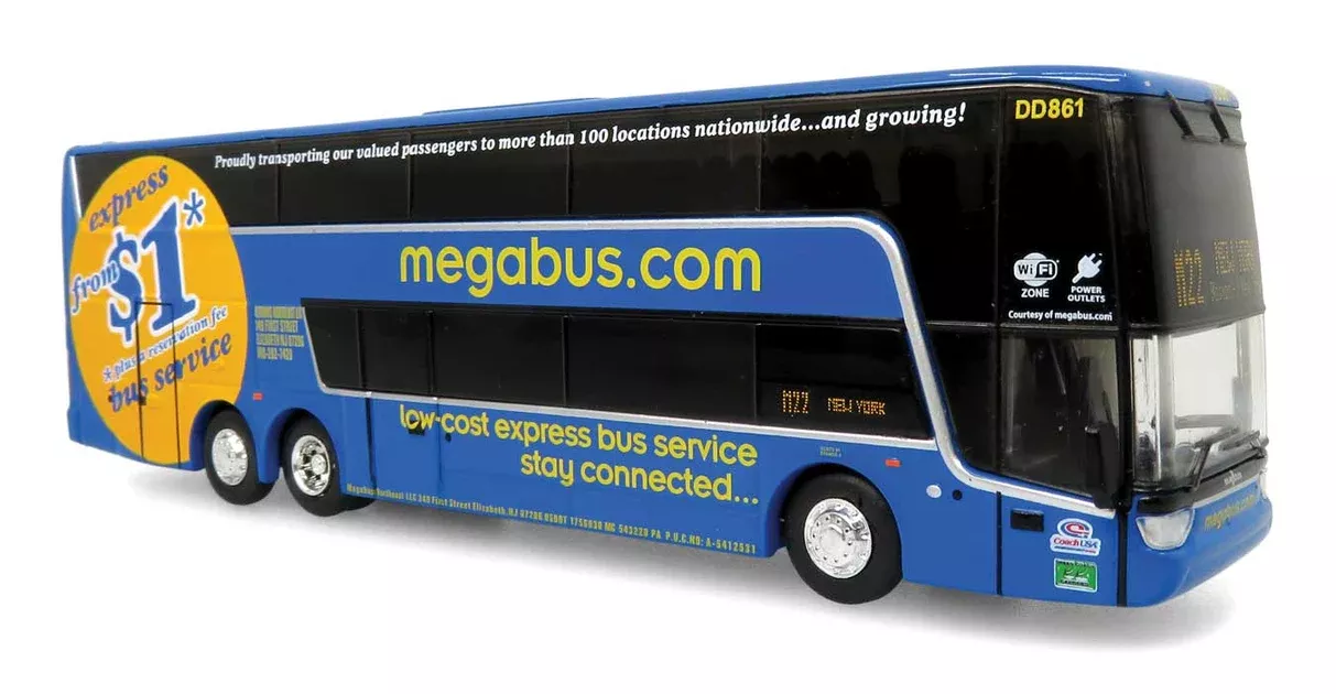 Iconic Replica 87-0468 HO Scale VanHool TDX Double-Deck Motorcoach Megabus