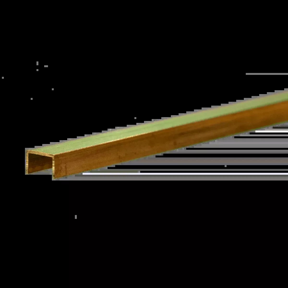 K&S Engineering 9886 .014" Wall 3/16"x1/8" Leg Lengths Brass Angle