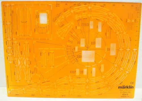 Marklin 2415 HO Scale C Track Planning Stencil