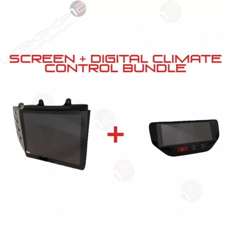 Maserati GranTurismo 2007-2017 Workshop 12 Screen + Digital Climate Control (Bundle)