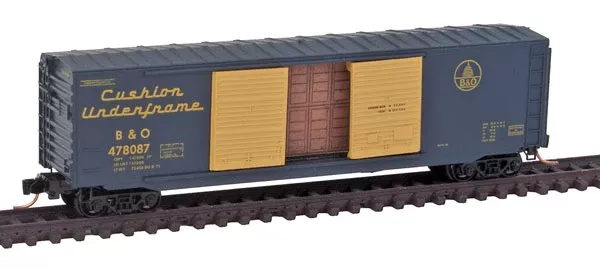 Micro-Trains 03700140 N Baltimore & Ohio 50' Double Door Boxcar w/Load #478087