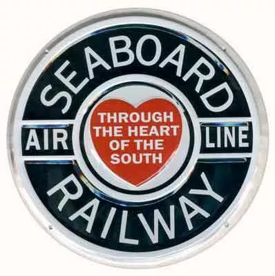 Microscale 10019 Seaboard Air Line 8″ Round Embossed Aluminum Sign