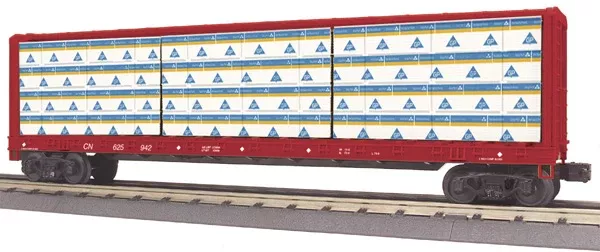 MTH 30-76324 Canadian National Center I-Beam Flat Car V2