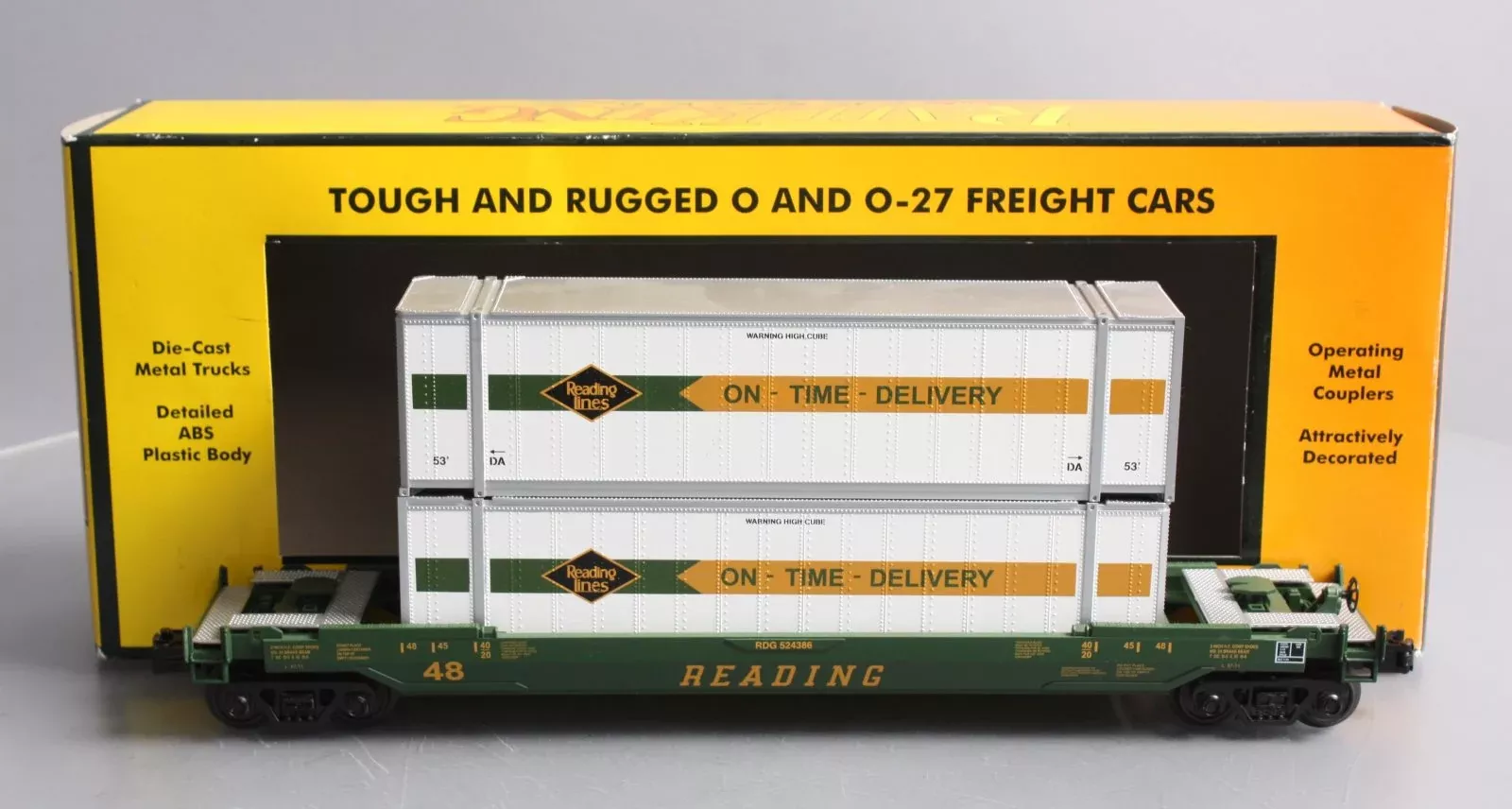 MTH 30-76484 O RDG Husky Stack Car