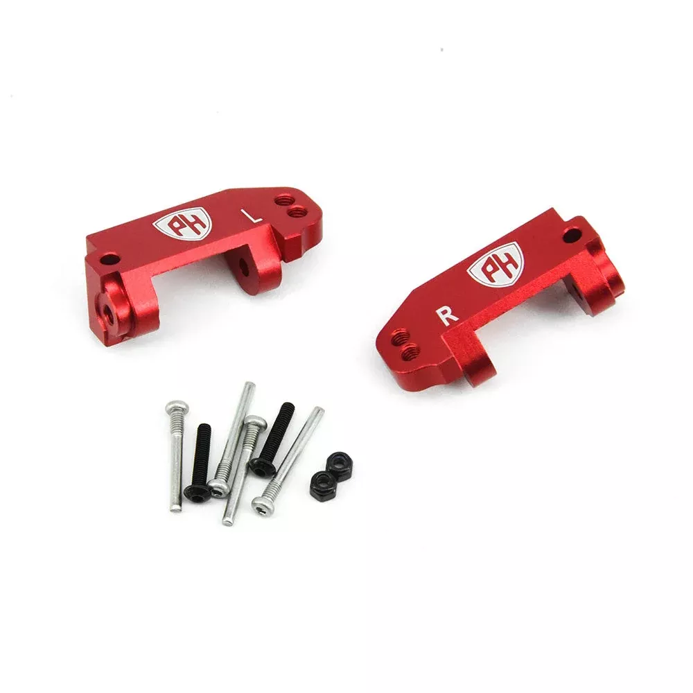 Powerhobby Aluminum Caster Blocks FOR Traxxas Slash Rustler Bandit Stampede Red