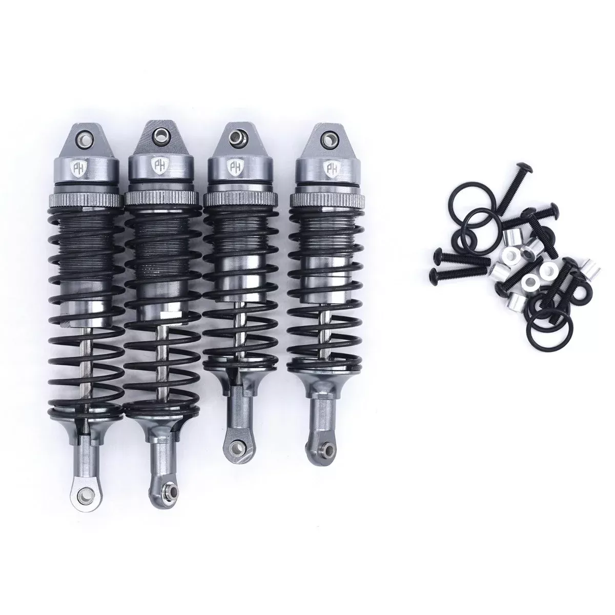 Powerhobby Front & Rear Shocks (4) FOR Traxxas Slash 2WD 4WD Titanium