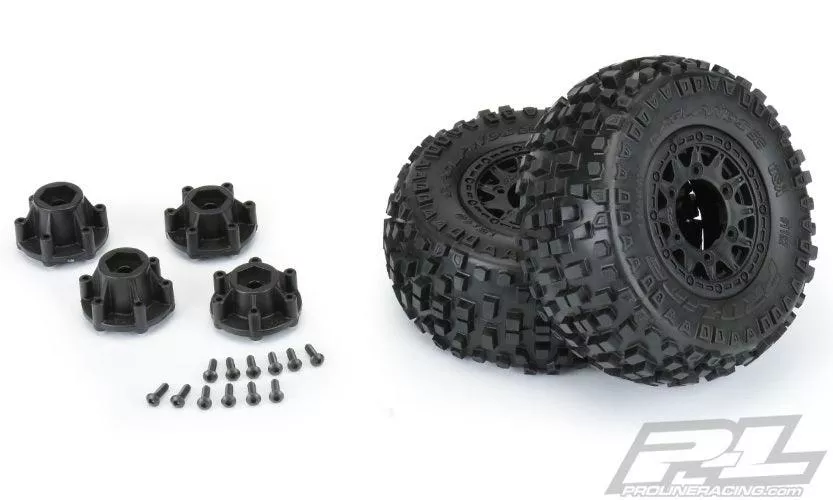 Pro-Line Badlands SC 2.2/3.0 Tires w/Raid Wheels (M2) Traxxas Slash 2wd / 4×4