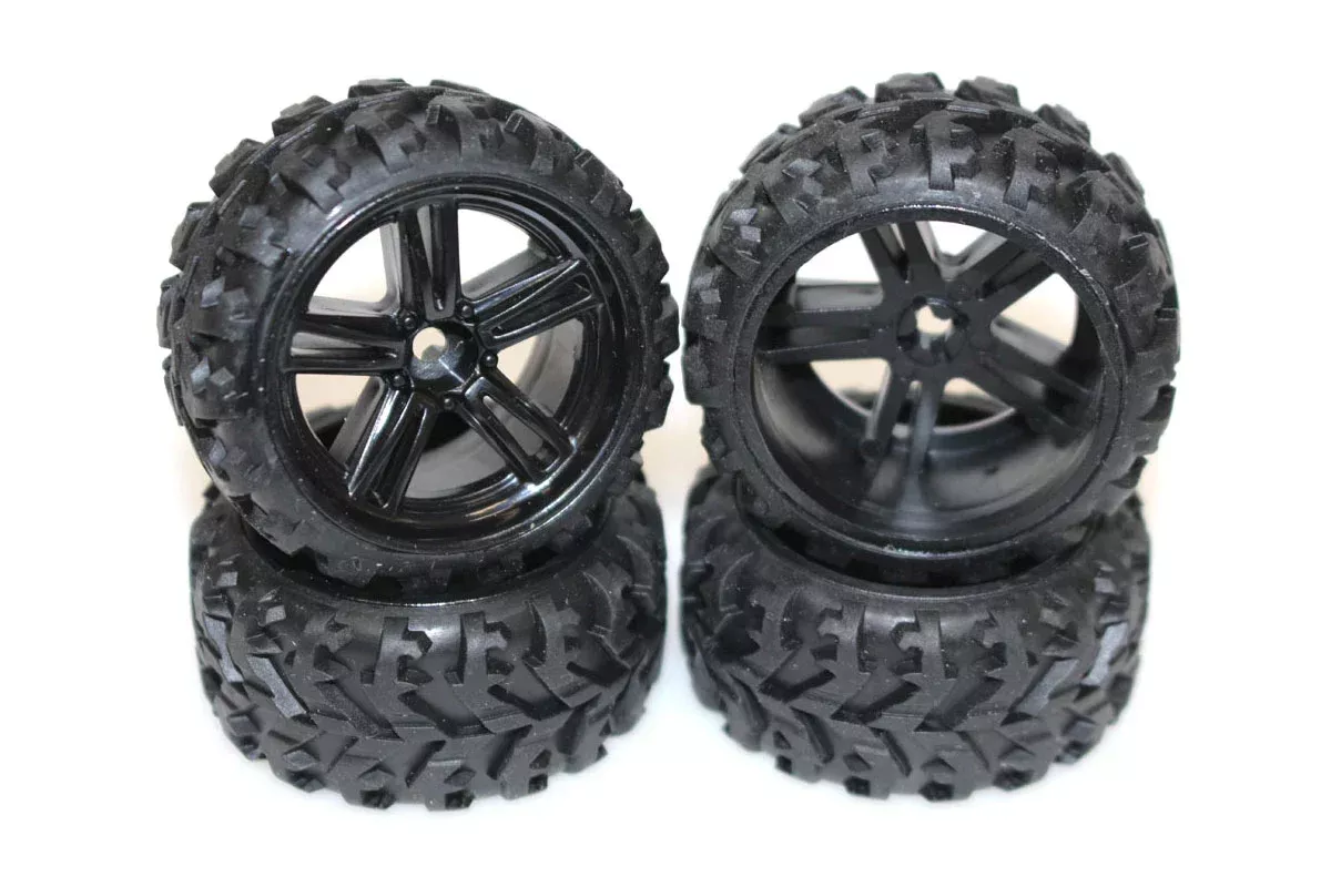 Rage RC C2468 Assembled Wheels & Tires for Mini Trek