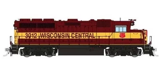 Rapido Trains 40032 HO Scale EMD GP40 Diesel Wisconsin Central WC 3012