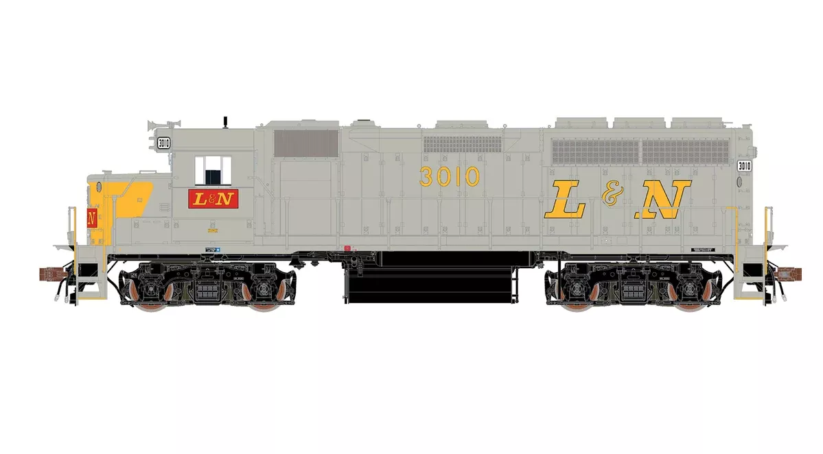 ScaleTrains Rivet 40187 HO Scale EMD GP40 Phase Ia2 L&N 3010 DCC & Sound