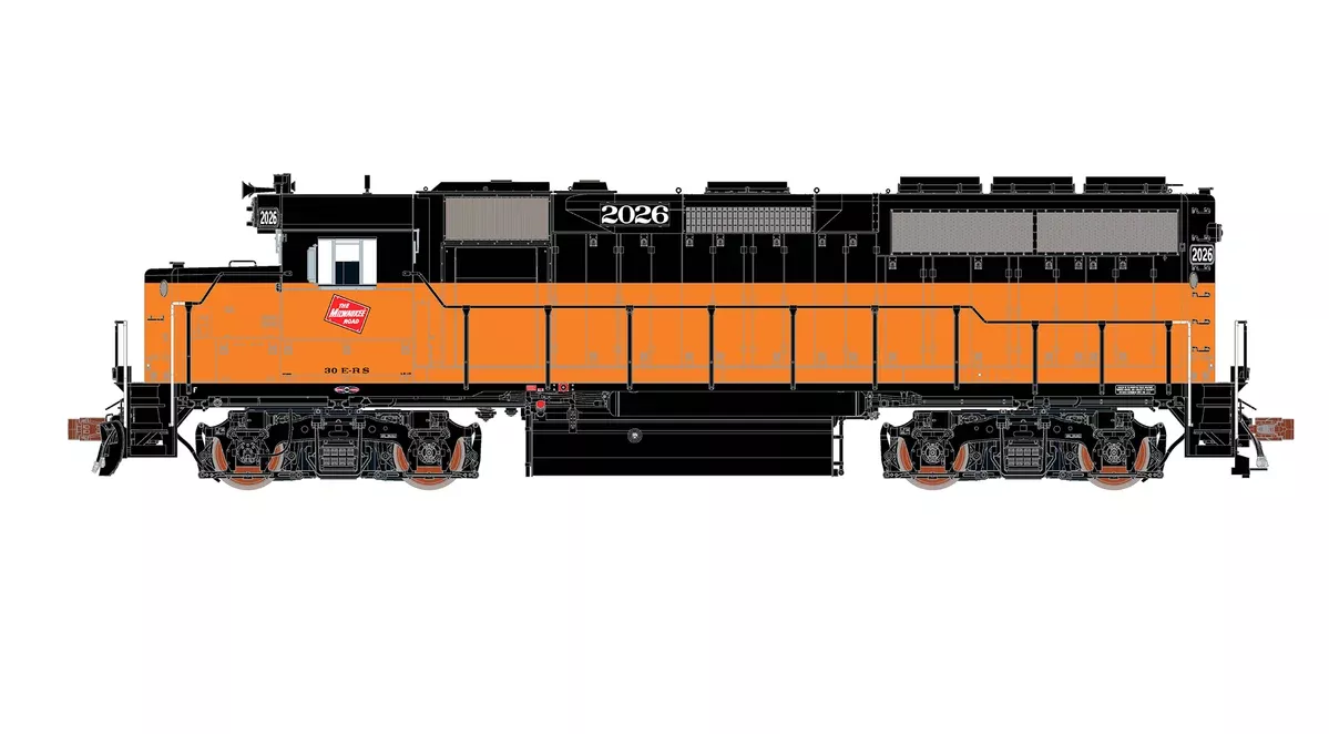 ScaleTrains Rivet 40199 HO Scale EMD GP40 Phase Ia3 MILW 2026 DCC & Sound
