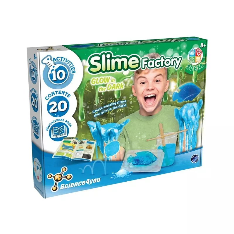 Science4you – Self Slime Set, Dark Luminous Slime Chemistry Lab Game for Kids