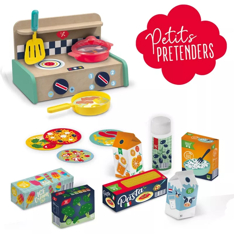 SES Creative: Kitchen Play Set – 16 Piece Toy Set