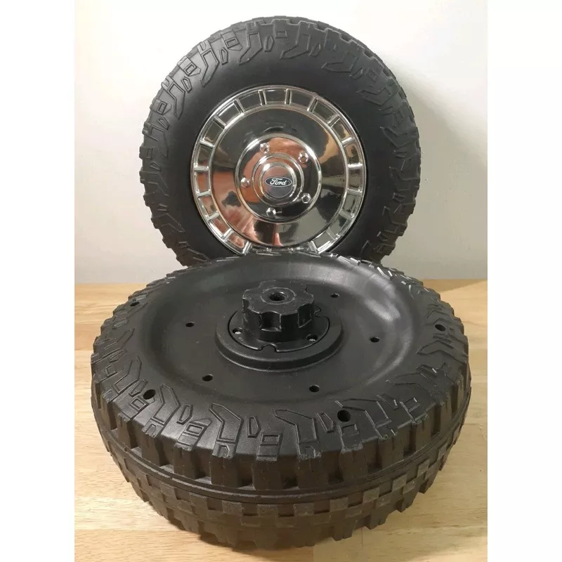 Set of 2 Ford Ride-on-Car 11″ Replacement Wheels with Gear Hub