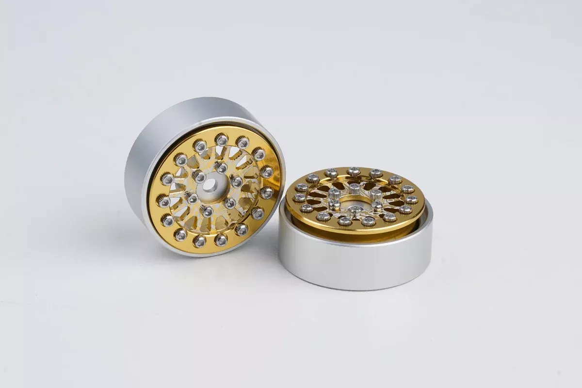 Shift RCS Gold with Laser Etching 1.0" Beadlock Wheels