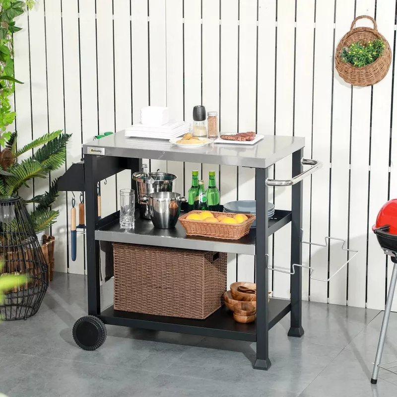 Smith Outdoor Bar Cart
