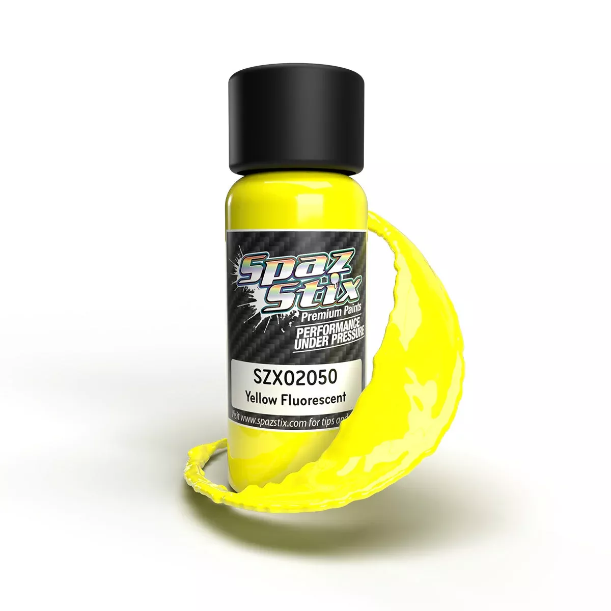 Spaz Stix 02050 Fluorescent Yellow Airbrush Ready Paint