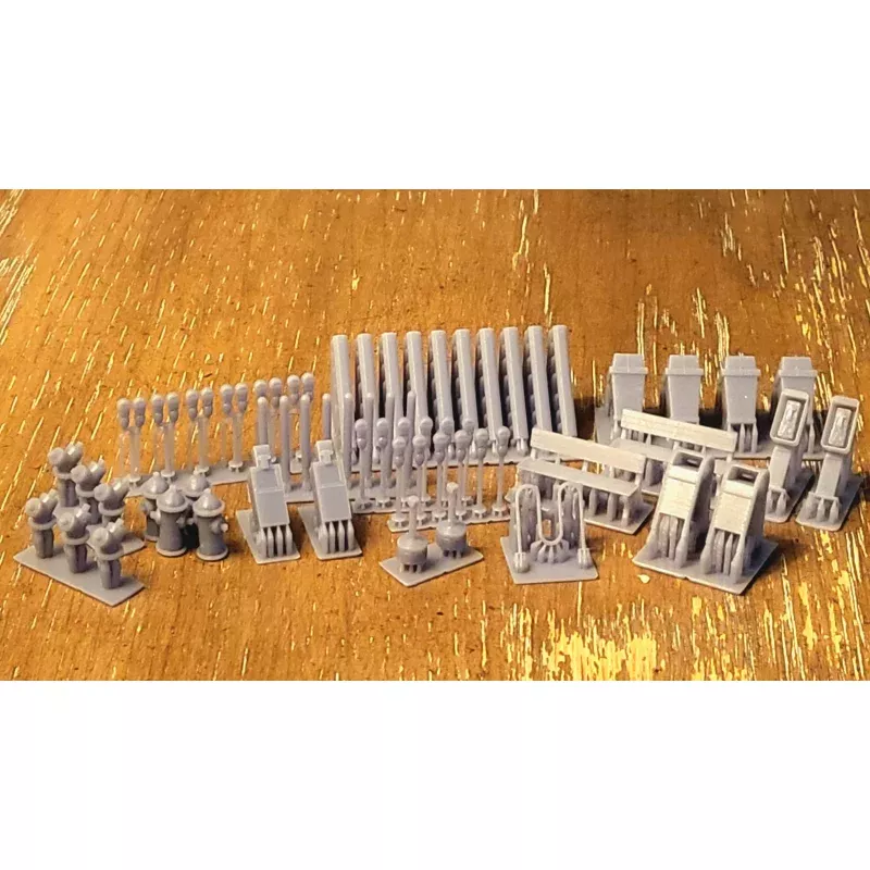 Street Details 1 (61 Pack) - HO Scale
