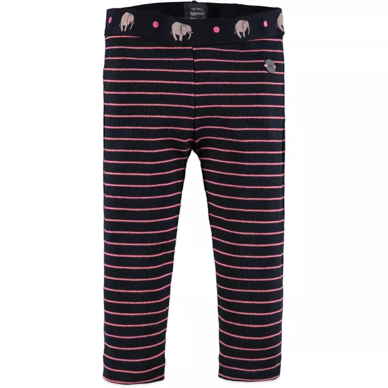 Striped Leggings Blue Night