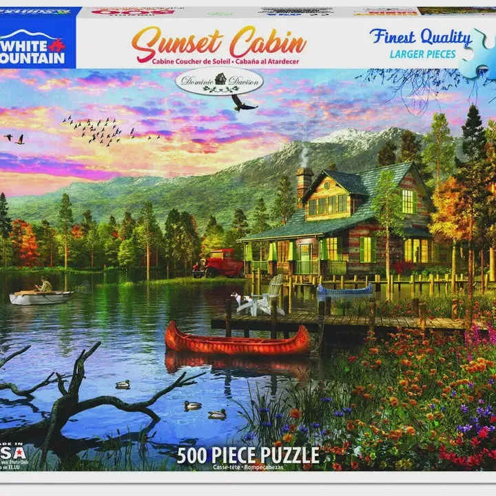 Sunset Cabin (1416pz) – 500 Piece Jigsaw Puzzle