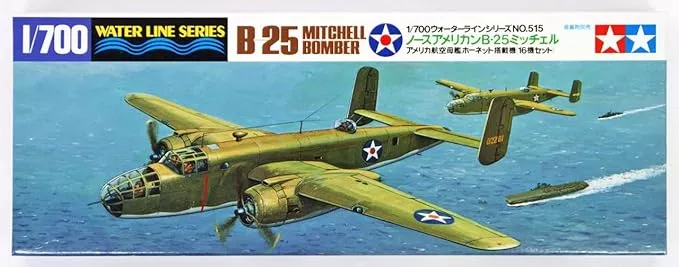Tamiya 31515 1/700 B-25 Mitchell Bomber 16 Aircraft Kit