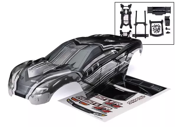 Traxxas 6740L ProGraphix Rustler 4x4 Body with Mounts and Support