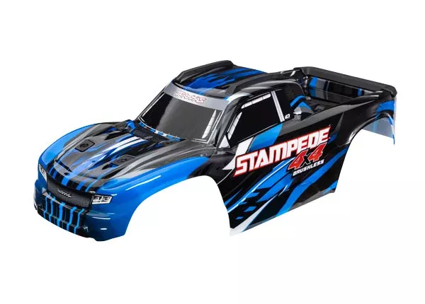 Traxxas 6762 Blue Stampede 4×4 Body with Mounts and Support