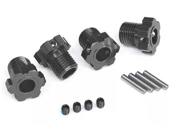 Traxxas 8654 Gray Anodized Splined 17mm Wheel Hubs