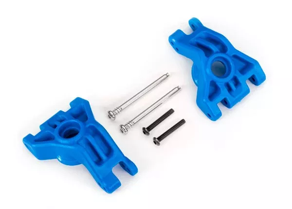Traxxas 9050X Blue Extreme Heavy Duty Rear Stub Axle Carriers for 9080 Upgrade Kit