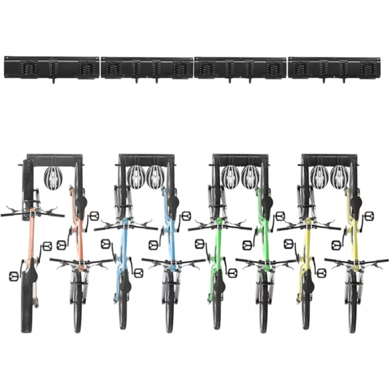Vevor Bike Storage Rack Wall-Mount Garage Organizer for 8 Bikes 72″ New