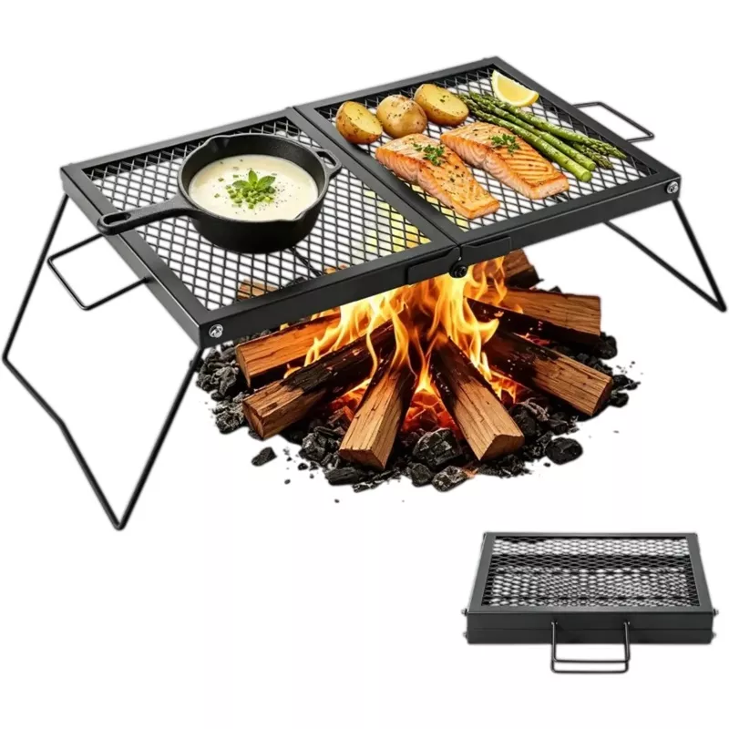 Vevor Campfire Grill Heavy Duty Folding 24″ Portable Grill Grate New