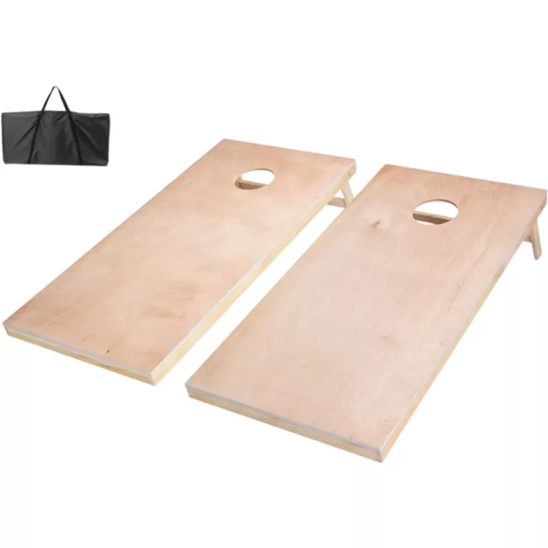 Vevor Cornhole Set 4′ x 2′ Solid Wood Portable Toss Board with Carrying Bag New