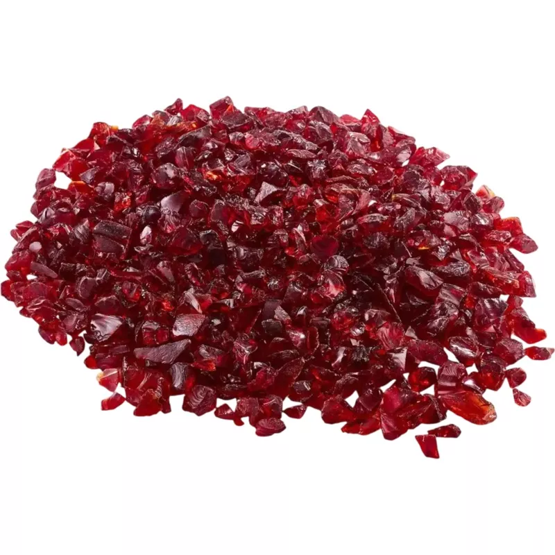 Vevor Fire Glass 10 lbs 3/4″ Red Fireplace Rocks New