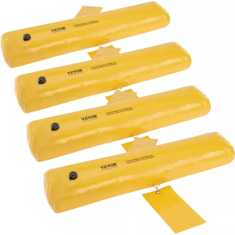 Vevor Flood Barrier 4-Pack Water-Filled Home and Driveway Protection 4′ x 6″ New