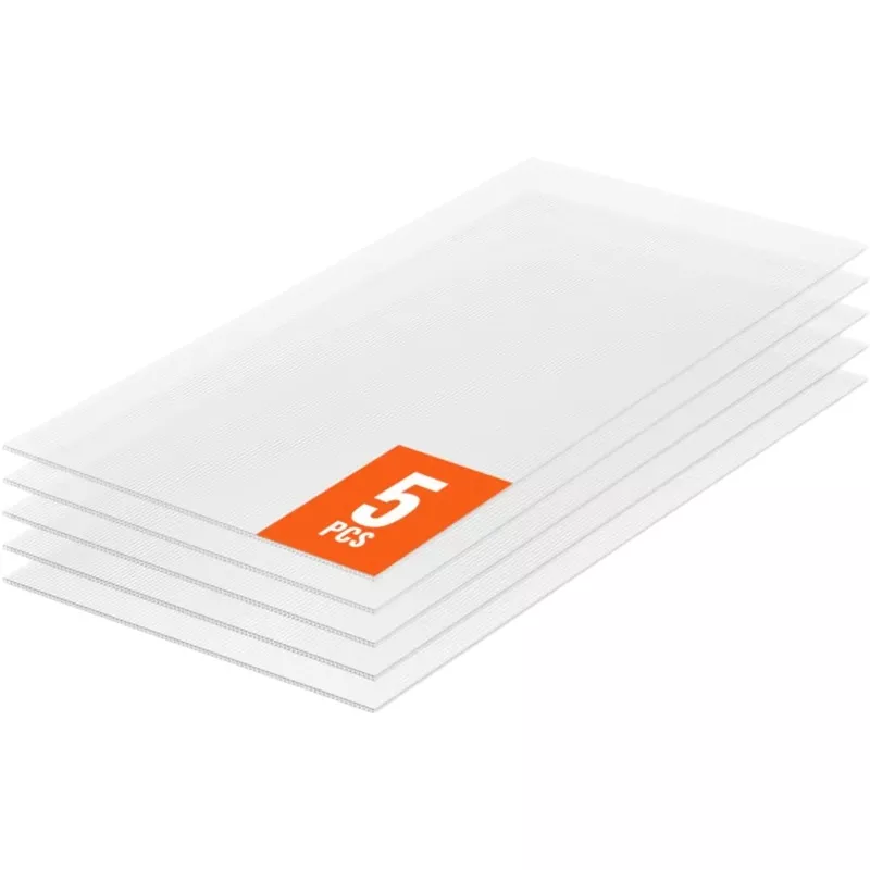 Vevor Plastic Panels Polycarbonate Greenhouse Roof Sheets 2′ x 4′ x 0.32″ 5-Pack New