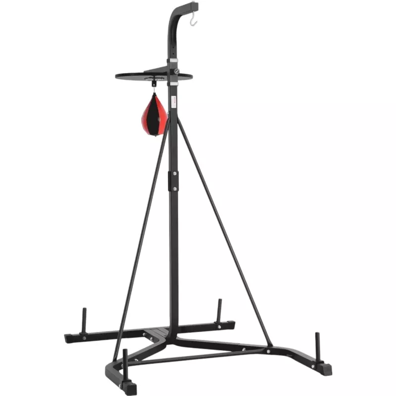 Vevor Punching Bag Stand 2-in-1 Heavy Duty Adjustable Freestanding Fitness Stand New