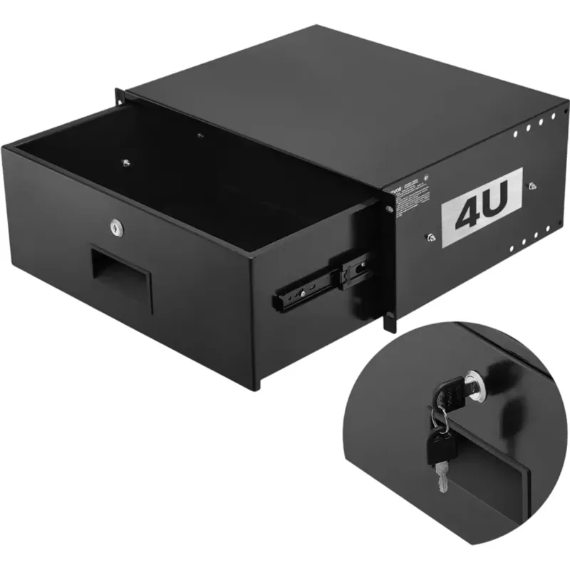 Vevor Rack Mount Drawer 4U Lockable 19″ Server Cabinet New