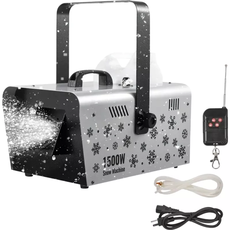 Vevor Snow Machine 1500W Handheld Hanging Wireless Remote Snow Maker New
