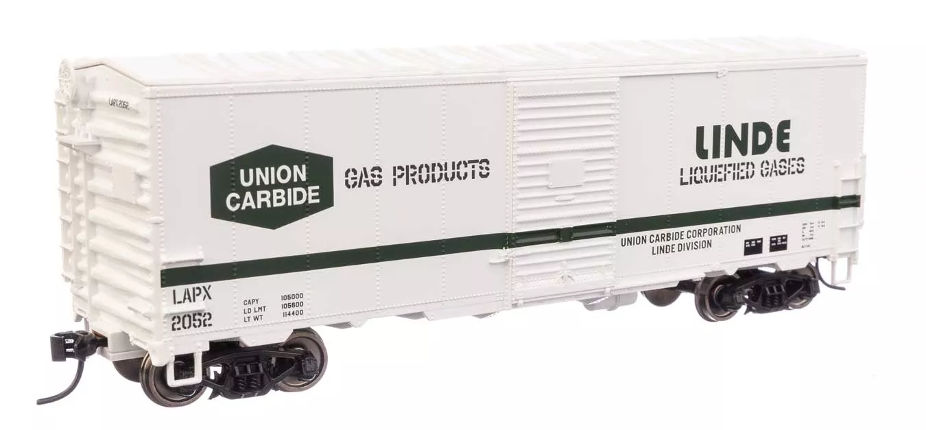 Walthers Mainline 910-1210 HO Scale 40' AAR Modernized 1948 Boxcar Linde Gas LAPX 2052