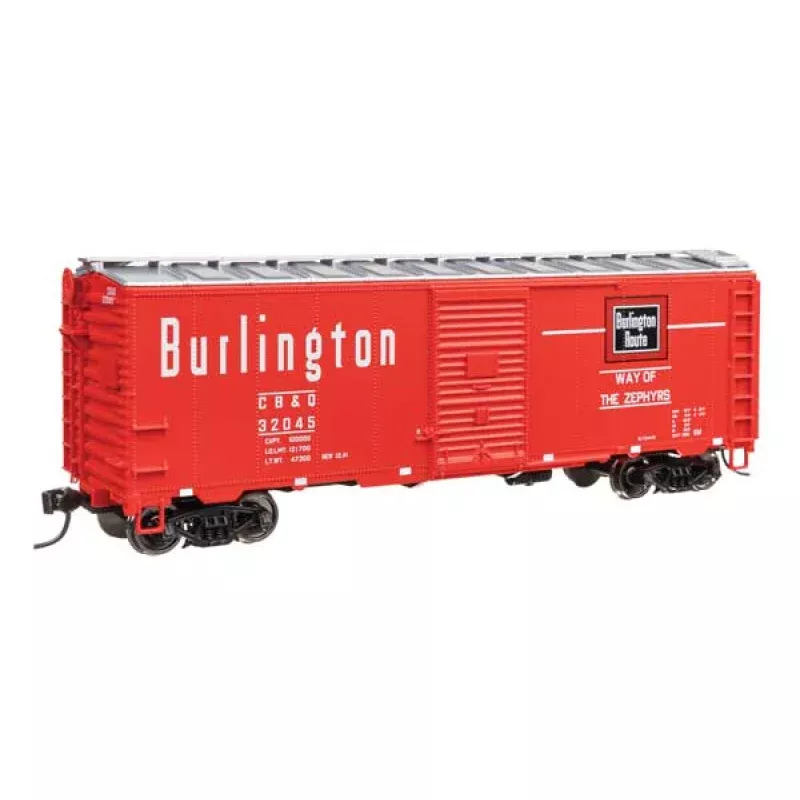 Walthers Mainline 910-2747 HO, 40' Box Car, CBQ 32045