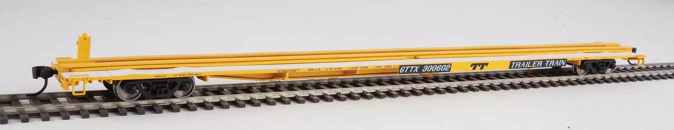 Walthers Mainline 910-5522 HO Scale G85 85′ Flatcar Trailer Train GTTX 300602