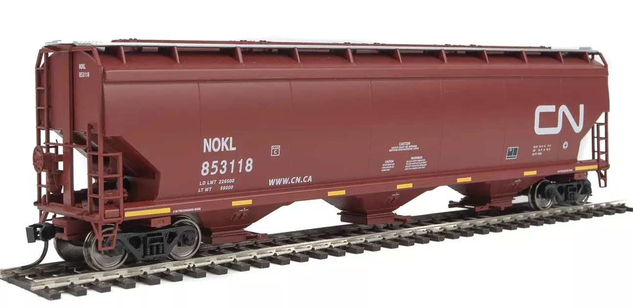 Walthers Mainline 910-7692 HO Scale 60' NSC 5150 3 Bay Covered Hopper CN/NOKL 853118