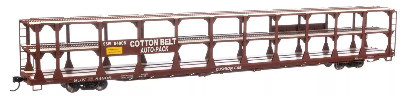 Walthers Mainline 910-8224 HO Scale 89′ Tri-Level Open Auto Rack SP/SSW 84808