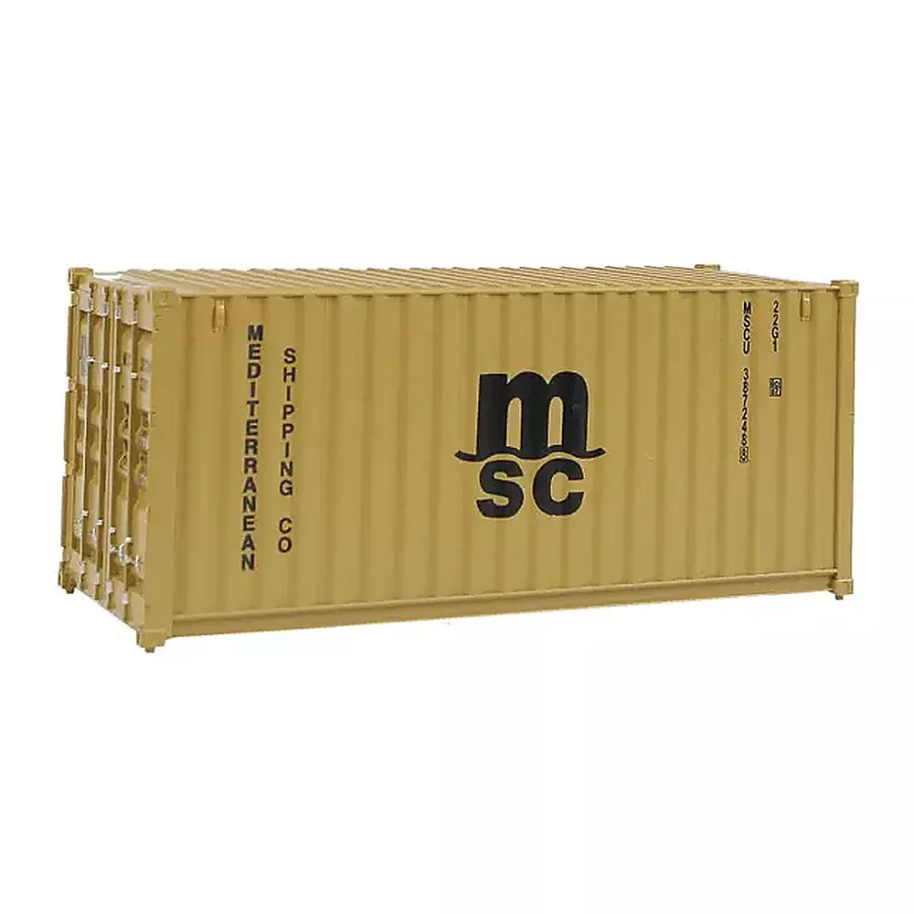 Walthers SceneMaster 949-8057 HO 20' Corrugated Container MSC