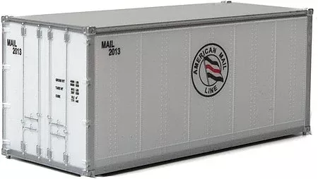 Walthers SceneMaster 949-8660 HO Scale 20' Container American Mail Line
