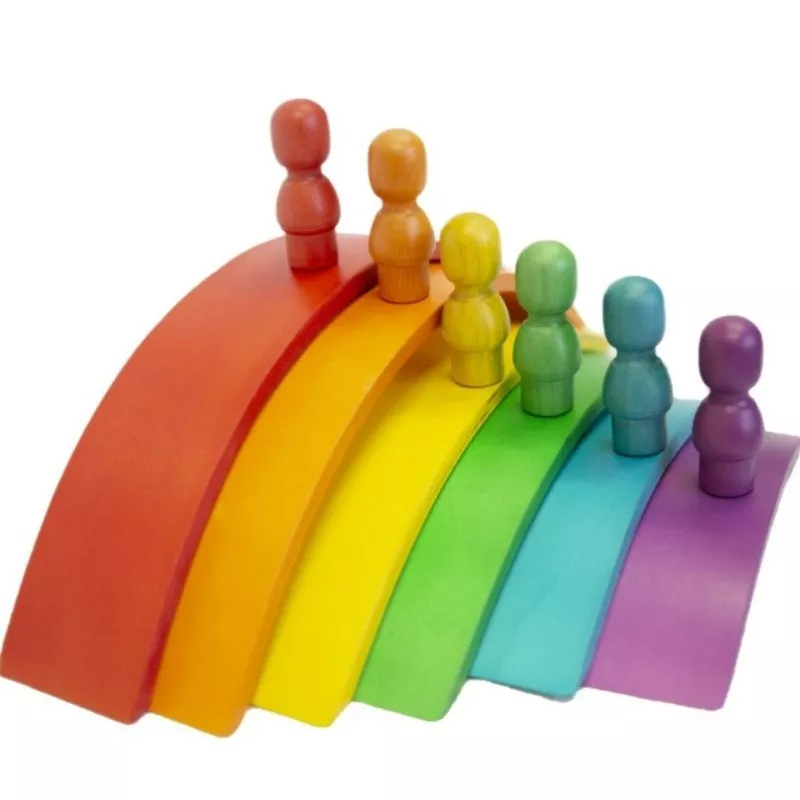 Wooden Rainbow Arch set
