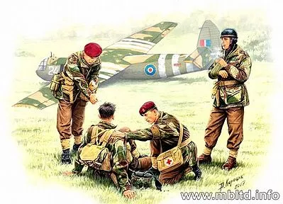 WWII British Paratroopers Rigid Landing Operation