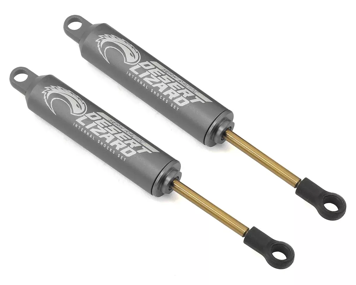 Yeah Racing DDL-100GM Gun Metal 100mm Desert Lizard Two Stage Internal Spring Shocks