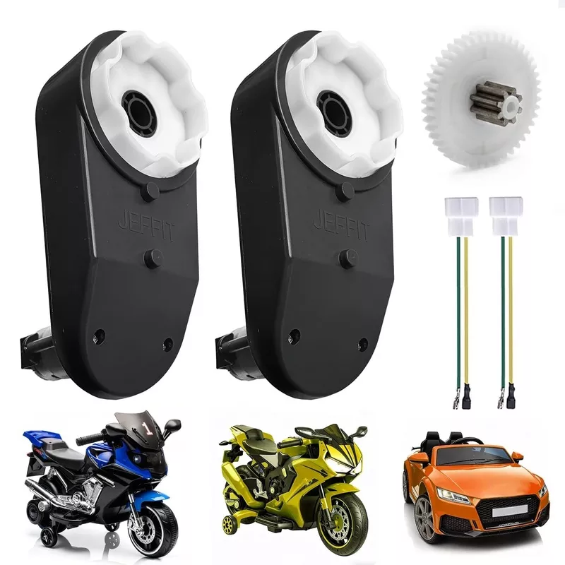 ZChiMiao Dual Pack RS390 Mini DC Gear Motors 6V 18000RPM in Black